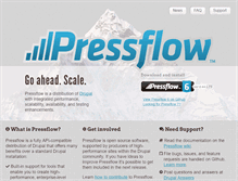 Tablet Screenshot of pressflow.org